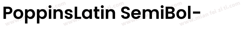 PoppinsLatin SemiBol字体转换
